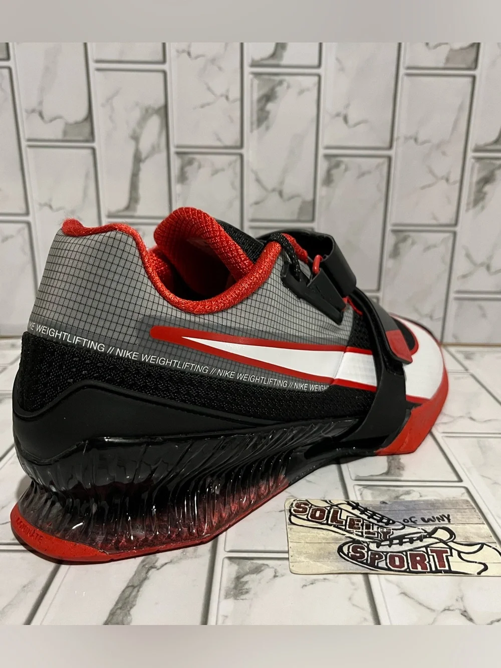 New Nike Romaleos 4 Weightlifting Shoes Gym Crossfit Workout Red Black Mens Size_9